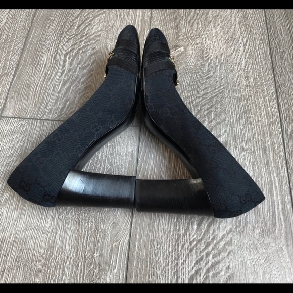 Gucci horsebit GG Monogram heels - Picture 6 of 6